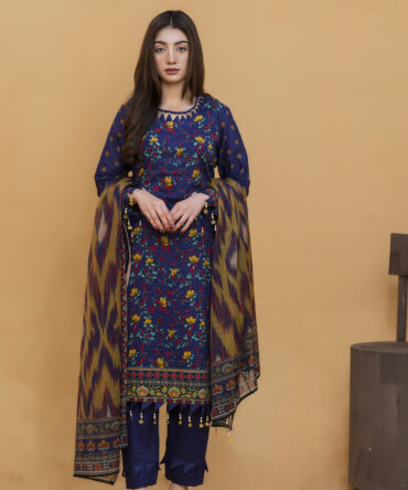 3 Piece Lawn Suit-Printed (Unstitched)